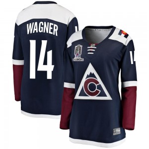 Fanatics Branded Chris Wagner Colorado Avalanche Women's Breakaway Alternate 2022 Stanley Cup Champions Jersey - Navy