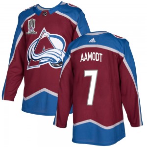 Adidas Men's Wyatt Aamodt Colorado Avalanche Men's Authentic Burgundy Home 2022 Stanley Cup Champions Jersey