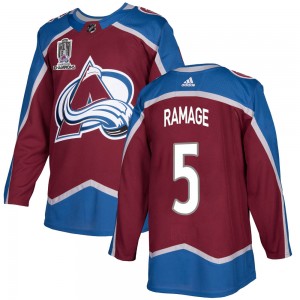 Adidas Men's Rob Ramage Colorado Avalanche Men's Authentic Burgundy Home 2022 Stanley Cup Champions Jersey