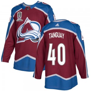 Adidas Men's Alex Tanguay Colorado Avalanche Men's Authentic Burgundy Home 2022 Stanley Cup Champions Jersey