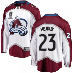 Fanatics Branded Milan Hejduk Colorado Avalanche Youth Breakaway Away 2022 Stanley Cup Champions Jersey - White