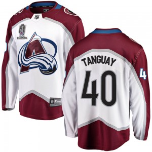 Fanatics Branded Alex Tanguay Colorado Avalanche Youth Breakaway Away 2022 Stanley Cup Champions Jersey - White