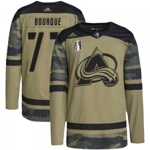 Adidas Raymond Bourque Colorado Avalanche Youth Authentic Military Appreciation Practice 2022 Stanley Cup Final Patch Jersey - C