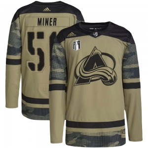 Adidas Trent Miner Colorado Avalanche Youth Authentic Military Appreciation Practice 2022 Stanley Cup Final Patch Jersey - Camo
