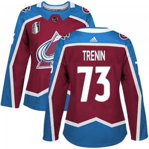 Adidas Women's Yakov Trenin Colorado Avalanche Women's Authentic Burgundy Home 2022 Stanley Cup Final Patch Jersey