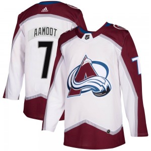 Adidas Wyatt Aamodt Colorado Avalanche Youth Authentic 2020/21 Away Jersey - White
