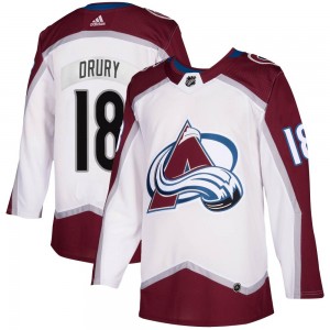 Adidas Chris Drury Colorado Avalanche Youth Authentic 2020/21 Away Jersey - White