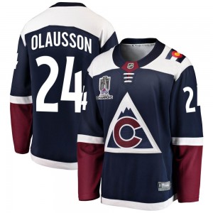 Fanatics Branded Oskar Olausson Colorado Avalanche Men's Breakaway Alternate 2022 Stanley Cup Champions Jersey - Navy