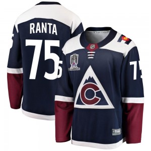 Fanatics Branded Sampo Ranta Colorado Avalanche Men's Breakaway Alternate 2022 Stanley Cup Champions Jersey - Navy
