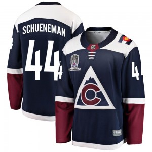 Fanatics Branded Corey Schueneman Colorado Avalanche Men's Breakaway Alternate 2022 Stanley Cup Champions Jersey - Navy