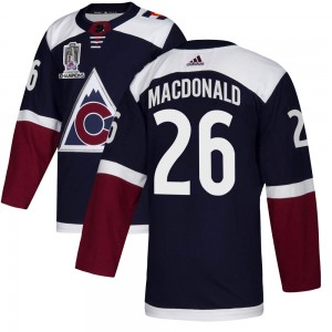 Adidas Jacob MacDonald Colorado Avalanche Men's Authentic Alternate 2022 Stanley Cup Champions Jersey - Navy