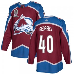 Adidas Youth Alexandar Georgiev Colorado Avalanche Youth Authentic Burgundy Home 2022 Stanley Cup Champions Jersey