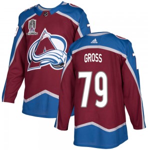 Adidas Youth Jordan Gross Colorado Avalanche Youth Authentic Burgundy Home 2022 Stanley Cup Champions Jersey