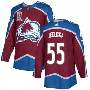 Adidas Youth Maros Jedlicka Colorado Avalanche Youth Authentic Burgundy Home 2022 Stanley Cup Champions Jersey