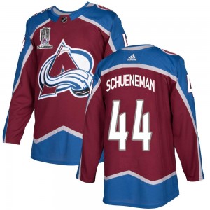 Adidas Youth Corey Schueneman Colorado Avalanche Youth Authentic Burgundy Home 2022 Stanley Cup Champions Jersey