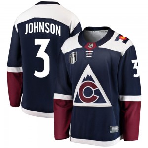 Fanatics Branded Jack Johnson Colorado Avalanche Men's Breakaway Alternate 2022 Stanley Cup Final Patch Jersey - Navy