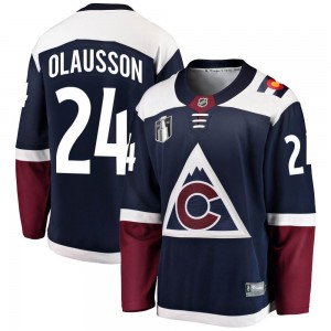 Fanatics Branded Oskar Olausson Colorado Avalanche Men's Breakaway Alternate 2022 Stanley Cup Final Patch Jersey - Navy