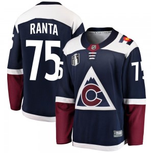 Fanatics Branded Sampo Ranta Colorado Avalanche Men's Breakaway Alternate 2022 Stanley Cup Final Patch Jersey - Navy