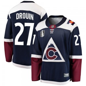Fanatics Branded Jonathan Drouin Colorado Avalanche Youth Breakaway Alternate 2022 Stanley Cup Final Patch Jersey - Navy