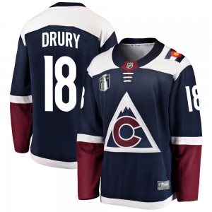 Fanatics Branded Chris Drury Colorado Avalanche Youth Breakaway Alternate 2022 Stanley Cup Final Patch Jersey - Navy