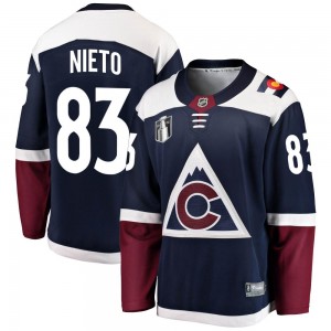 Fanatics Branded Matt Nieto Colorado Avalanche Youth Breakaway Alternate 2022 Stanley Cup Final Patch Jersey - Navy