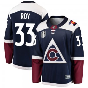 Fanatics Branded Patrick Roy Colorado Avalanche Youth Breakaway Alternate 2022 Stanley Cup Final Patch Jersey - Navy