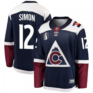Fanatics Branded Chris Simon Colorado Avalanche Youth Breakaway Alternate 2022 Stanley Cup Final Patch Jersey - Navy