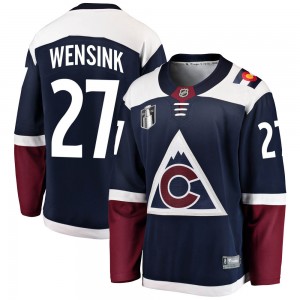 Fanatics Branded John Wensink Colorado Avalanche Youth Breakaway Alternate 2022 Stanley Cup Final Patch Jersey - Navy