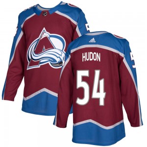 Adidas Men's Charles Hudon Colorado Avalanche Men's Authentic Burgundy Home Jersey
