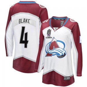 Fanatics Branded Rob Blake Colorado Avalanche Women's Breakaway Away 2022 Stanley Cup Champions Jersey - White