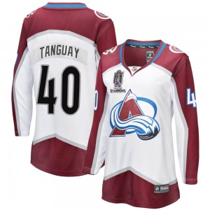 Fanatics Branded Alex Tanguay Colorado Avalanche Women's Breakaway Away 2022 Stanley Cup Champions Jersey - White