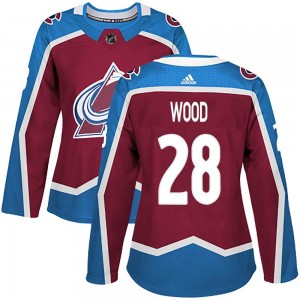 Adidas Women's Miles Wood Colorado Avalanche Women's Authentic Burgundy Home Jersey