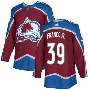 Adidas Youth Pavel Francouz Colorado Avalanche Youth Authentic Burgundy Home Jersey