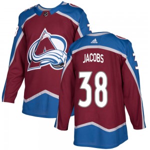Adidas Youth Josh Jacobs Colorado Avalanche Youth Authentic Burgundy Home Jersey