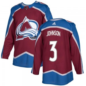 Adidas Youth Jack Johnson Colorado Avalanche Youth Authentic Burgundy Home Jersey