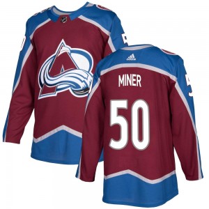 Adidas Youth Trent Miner Colorado Avalanche Youth Authentic Burgundy Home Jersey