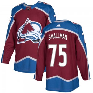 Adidas Youth Spencer Smallman Colorado Avalanche Youth Authentic Burgundy Home Jersey
