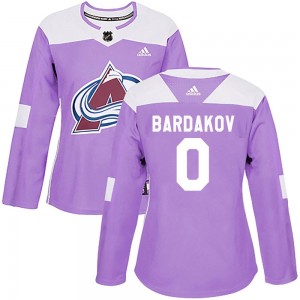 Adidas Zakhar Bardakov Colorado Avalanche Women's Authentic Fights Cancer Practice Jersey - Purple