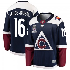 Fanatics Branded Nicolas Aube-Kubel Colorado Avalanche Youth Breakaway Alternate 2022 Stanley Cup Champions Jersey - Navy