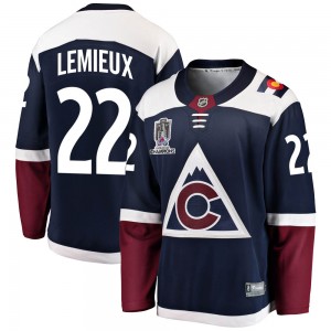 Fanatics Branded Claude Lemieux Colorado Avalanche Youth Breakaway Alternate 2022 Stanley Cup Champions Jersey - Navy
