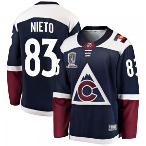 Fanatics Branded Matt Nieto Colorado Avalanche Youth Breakaway Alternate 2022 Stanley Cup Champions Jersey - Navy