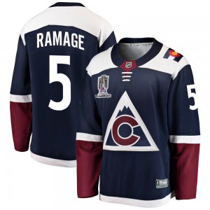 Fanatics Branded Rob Ramage Colorado Avalanche Youth Breakaway Alternate 2022 Stanley Cup Champions Jersey - Navy
