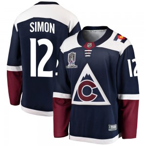 Fanatics Branded Chris Simon Colorado Avalanche Youth Breakaway Alternate 2022 Stanley Cup Champions Jersey - Navy