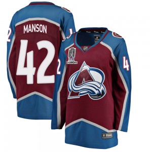 Fanatics Branded Women's Josh Manson Colorado Avalanche Women's Breakaway Maroon Home 2022 Stanley Cup Champions Jersey