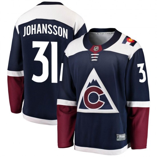Fanatics Branded Jonas Johansson Colorado Avalanche Youth Breakaway Alternate Jersey - Navy