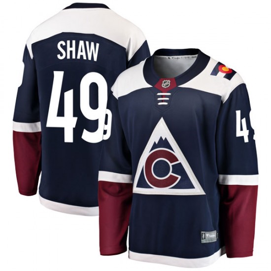 Fanatics Branded Brady Shaw Colorado Avalanche Youth Breakaway Alternate Jersey - Navy