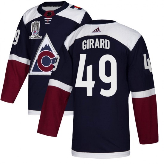 Adidas Samuel Girard Colorado Avalanche Youth Authentic Alternate 2022 Stanley Cup Champions Jersey - Navy
