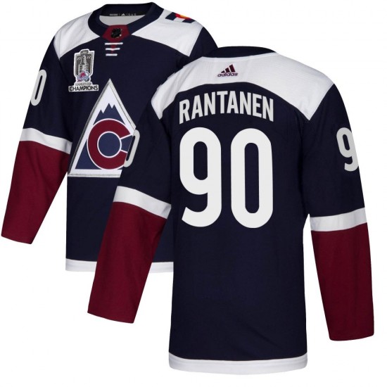 Adidas Mikko Rantanen Colorado Avalanche Youth Authentic Alternate 2022 Stanley Cup Champions Jersey - Navy