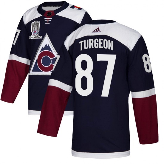 Adidas Pierre Turgeon Colorado Avalanche Youth Authentic Alternate 2022 Stanley Cup Champions Jersey - Navy
