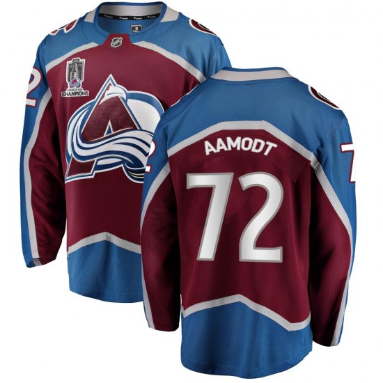 Fanatics Branded Youth Wyatt Aamodt Colorado Avalanche Youth Breakaway Maroon Home 2022 Stanley Cup Champions Jersey